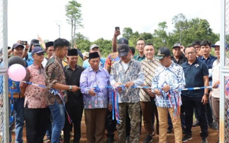 Bupati Agus Istiqlal saat Hadiri Peresmian Tower Menara Telekomunikasi BTS 4G di Bangkunat