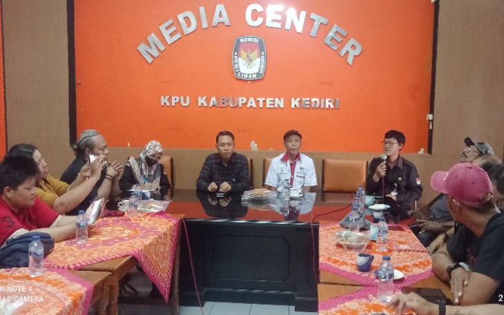 IWOI Kediri Raya saat Gelar Audiensi dengan KPU Kabupaten Kediri 