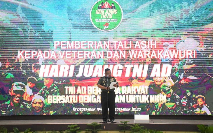 Kasdam, Brigjen TNI Refrizal saat membuka acara di Balai Prajurit Makodam Bukit Barisan, Rabu (13/12/2023)