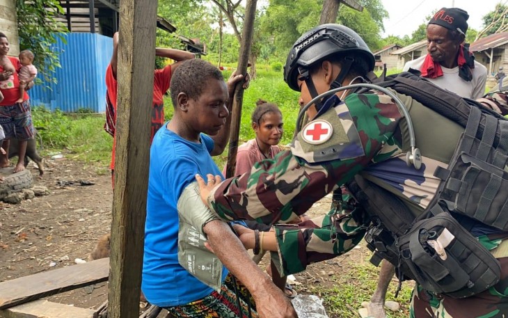 Bakti Sosial Bentuk Kepedulian Marinir TNI AL Untuk Masyarakat Papua