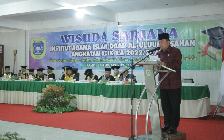 Bupati Asahan Ikuti Wisuda Sarjana Institut Agama Islam Daar Al Ulum Asahan Angkatan XXIX