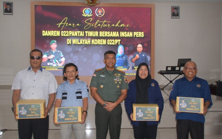 Danrem 022/PT Gelar Silaturahmi Dengan Insan Pers di Wilayah Korem 022/PT