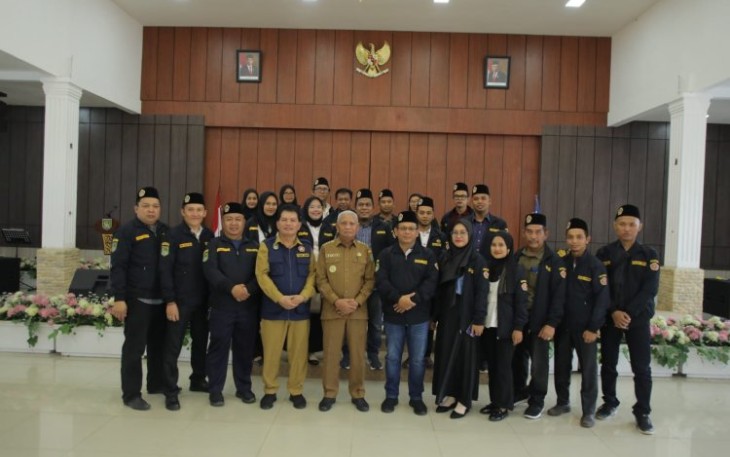 Bupati Asahan Kukuhkan Karang Taruna Kabupaten Asahan Masa Bakti 2023-2028