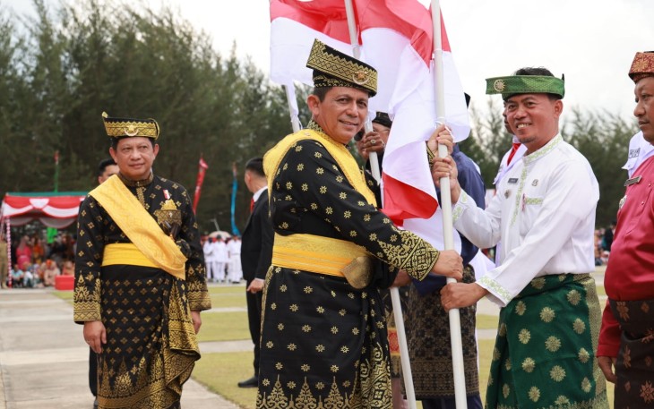 Upacara Peringatan HUT ke-78 Kemerdekaan RI Tingkat Provinsi Kepri di Natuna Berlangsung Khidmat 
