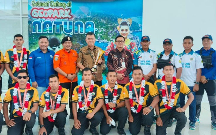 Bupati Natuna Apresiasi Putra Daerah Peringkat Pertama Jambore SAR Nasional 2023