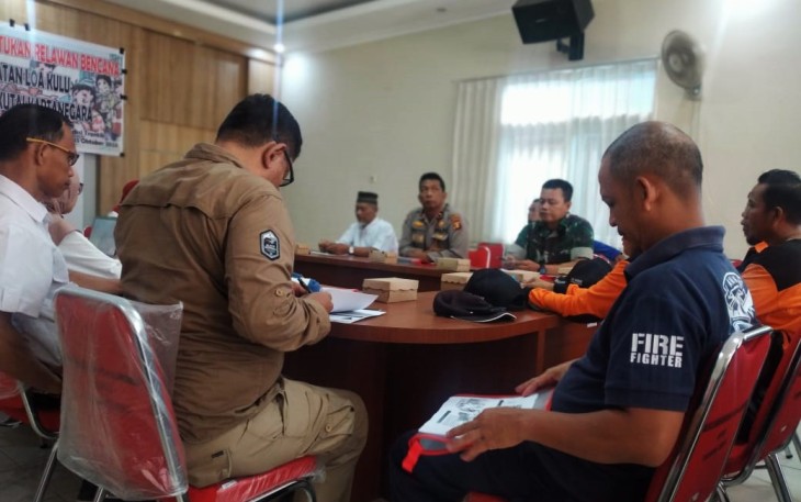 Babinsa Loh Sumber Sebut Pembentukan Relawan Bencana Salah Satu Bentuk Mitigasi Non Struktural