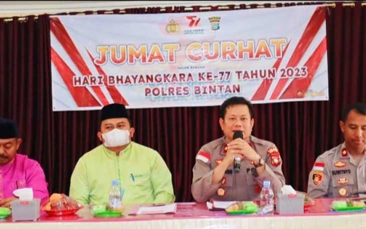 Polres Bintan Dengarkan Keluhan Masyarakat Ekang Telok Sebong