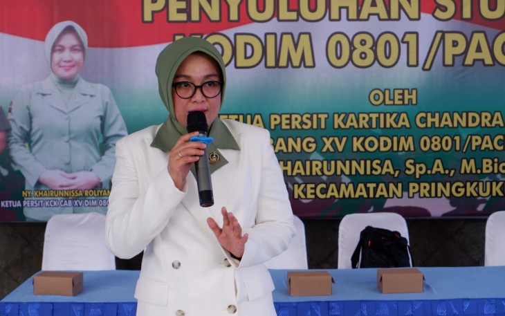 Ketua Persit KCK Cabang XV Kodim 0801/Pacitan