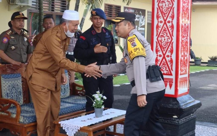 Bupati Pasaman Barat Hadiri Apel Patroli Gabungan Operasi Mantap Brata 2023-2024