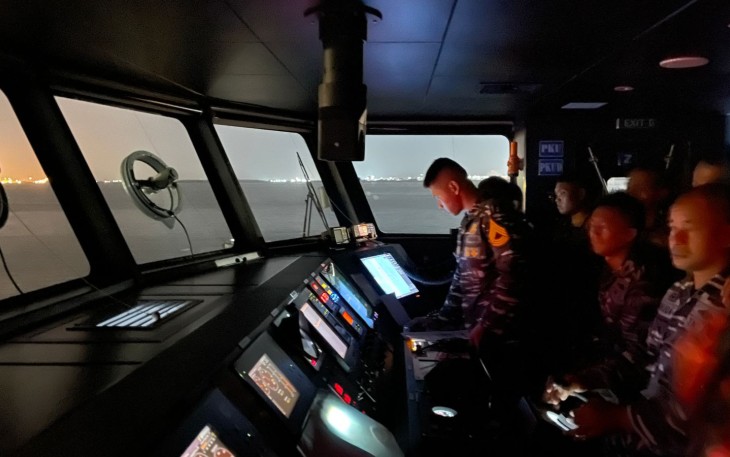 Satkal Kadet AAL Laksanakan Lattek Navigasi IV dan Operasi Penegakan Hukum di Laut 