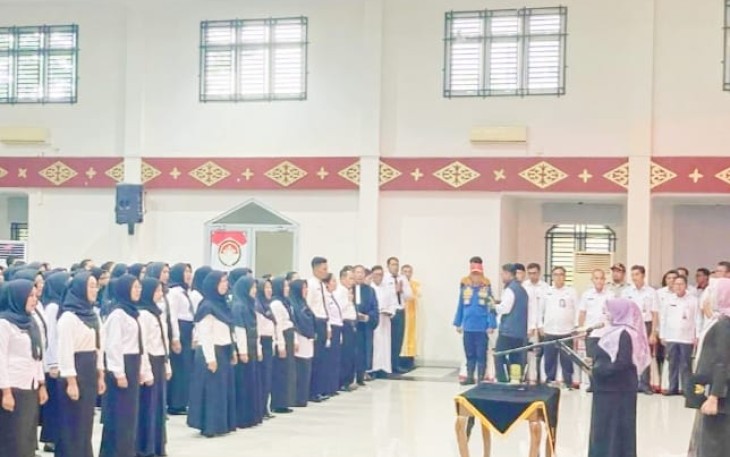 331 PPPK dan Pejabat Eselon III dan IV saat dilantik