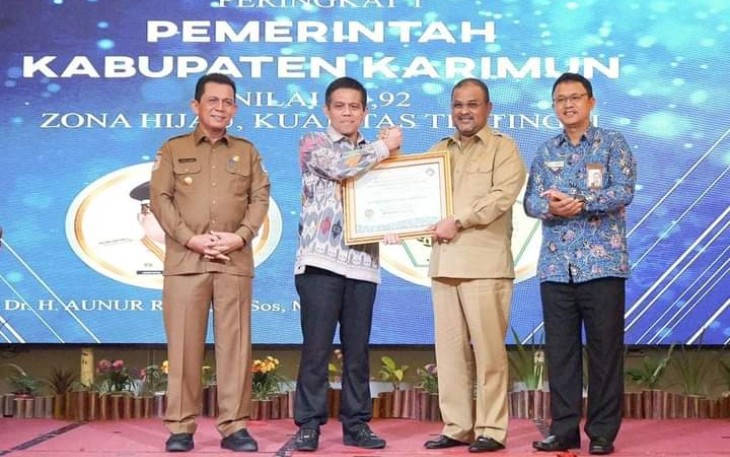 Pemkab Karimun saat Raih Peringkat 1 Pada Penghargaan PKSPP Tahun 2022