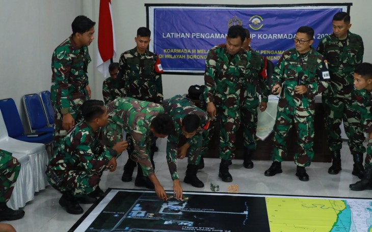 Koarmada III Gelar Tactical Floor Game Untuk Optimalkan Latihan Pengamanan VVIP