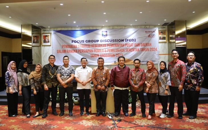Badan Strategi Kebijakan Dalam Negeri (BSKDN) Kementerian Dalam Negeri (Kemendagri) menggelar diskusi lintas kementerian dan lembaga (K/L) yang diselenggarakan pada 6-7 Desember 2023 di Hotel Orchardz Jayakarta