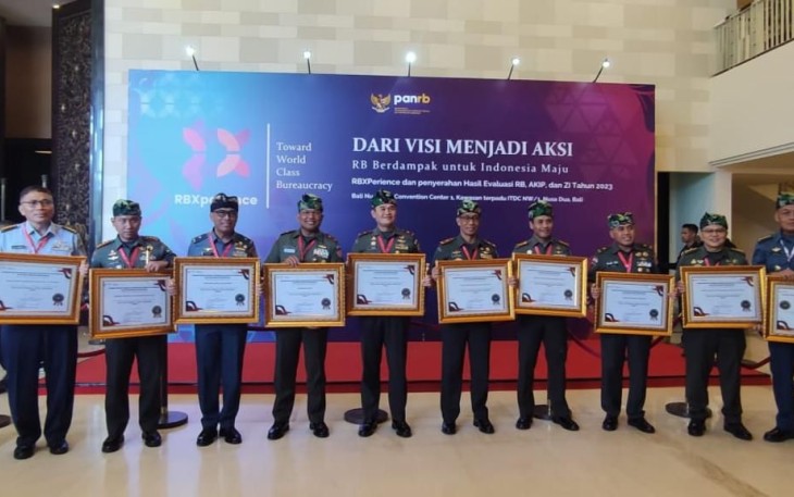TNI AL Terima Penganugerahan Zona Integritas Menuju WBK/WBBM 2023
