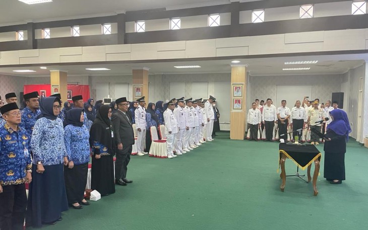 Wali Kota Rahma saat Lantik 104 Pejabat di Lingkungan Pemko Tanjungpinang 
