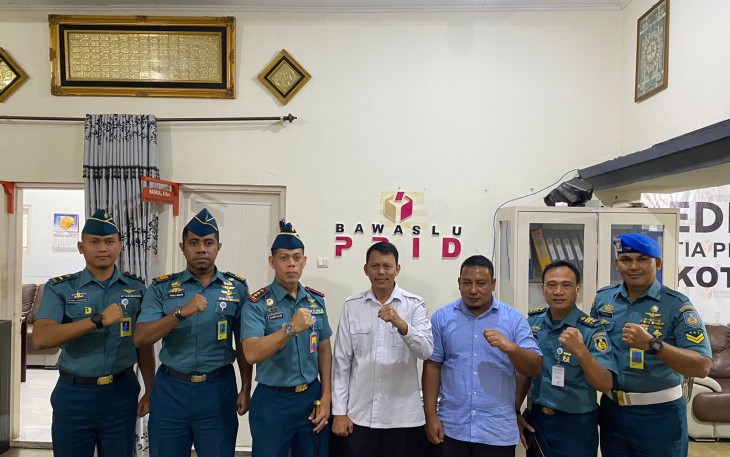 Komandan Lanudal Sabang Kunjungi Bawaslu Kota Sabang