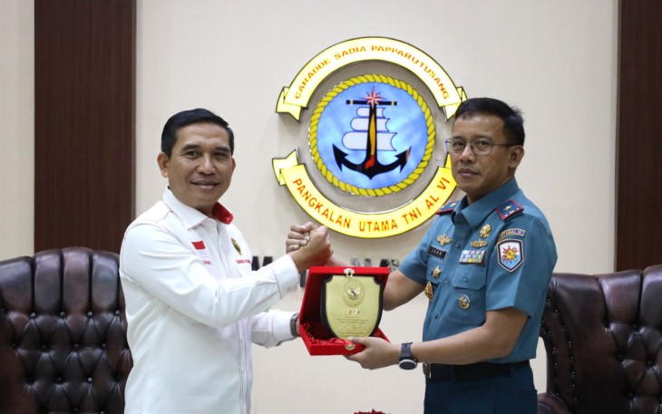 Danlantamal VI Makassar Terima Kunjungan Kerja Tim Kemenko Polhukam