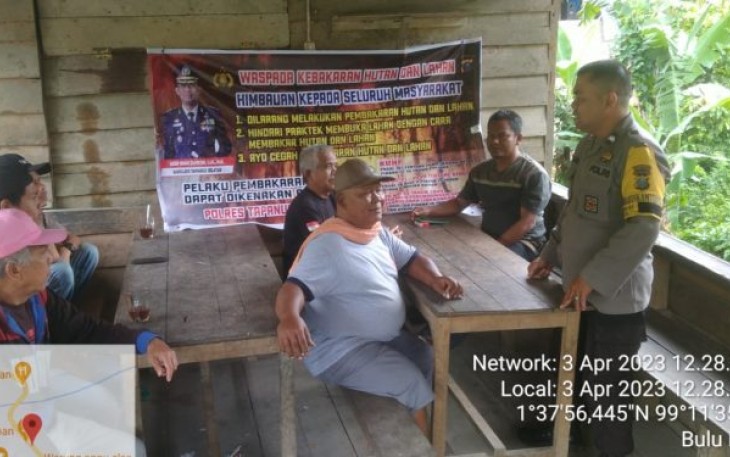 Polsek Sipirok Ingatkan Bahaya Karhutla