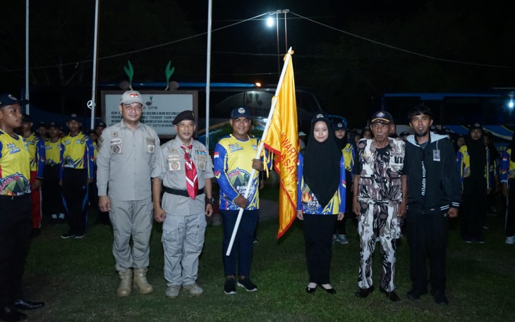 Asisten Pemerintahan dan Kesejahteraan Rakyat Lepas Kontingen Gerakan Pramuka Kwarcab Asahan