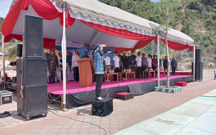 Peltu Beni Ikuti Acara Pembukaan Turnamen Bola Voli Putri Bupati Tulungagung Cup Tahun 2023