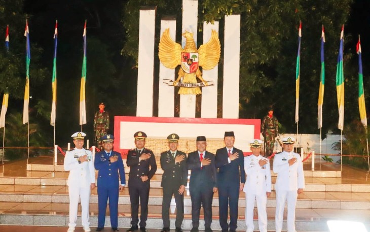 Dandim 0315/Tanjungpinang Pimpin Upacara Kehormatan dan Renungan Suci di TMP Pusara Bhakti Tanjungpinang