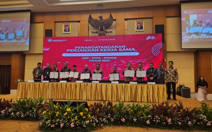 Bupati Asahan Tandatangani Perjanjian Kerjazama Optimalisasi Pemungutan Pajak