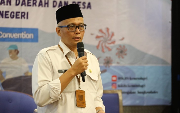 Plh. Kepala Pusat Strategi Kebijakan Pembangunan, Keuangan Daerah dan Desa BSKDN Abas Supriyadi.