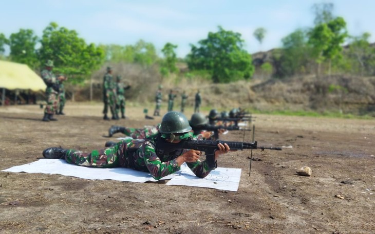 Kodim Madiun Gelar Latihan Menembak Senjata Ringan Triwulan IV