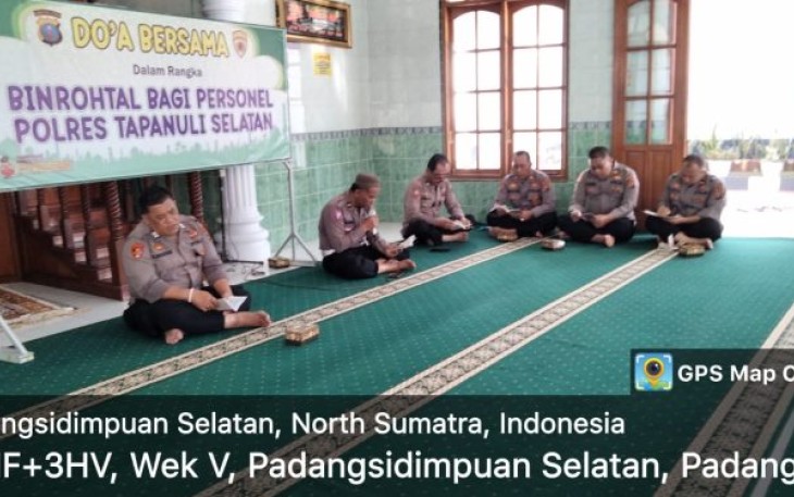Polres Tapanuli Selatan (Tapsel) kembali menggelar bimbingan rohani dan mental (Binrohtal), Kamis (11/5/2023)