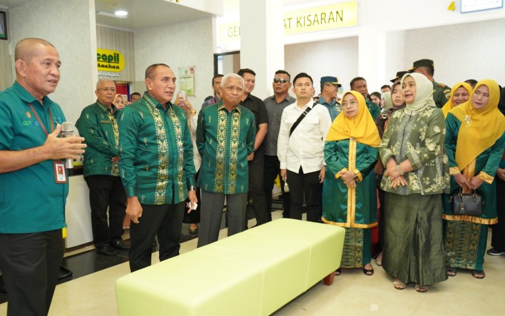 Bupati Asahan dan Forkopimda Sambut Kedatangan Gubsu di MPP