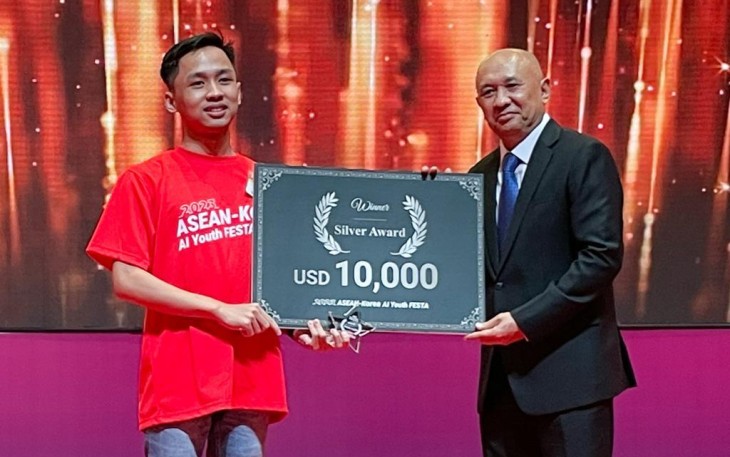 Menteri Teten dalam acara ASEAN-Korea AI Youth Festa di Jakarta, Rabu (6/9).