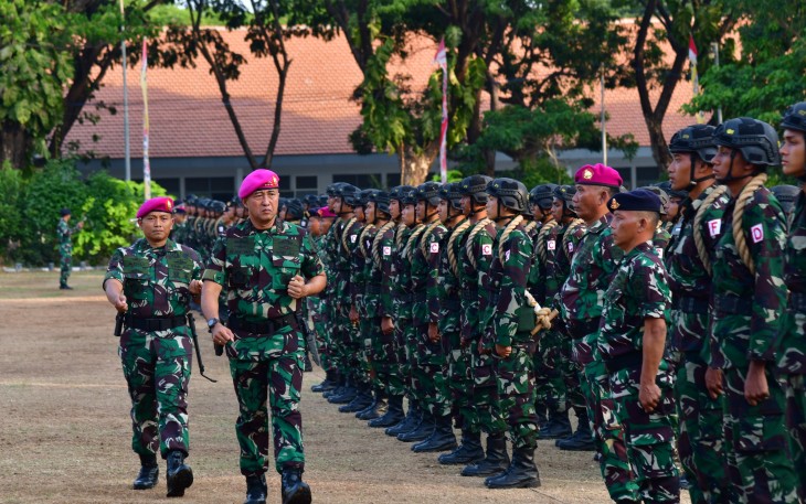 Komandan Kodiklatal Letjen TNI (Mar) Nur Alamsyah Buka Pendidikan Pertama 557 Tamtama TNl AL