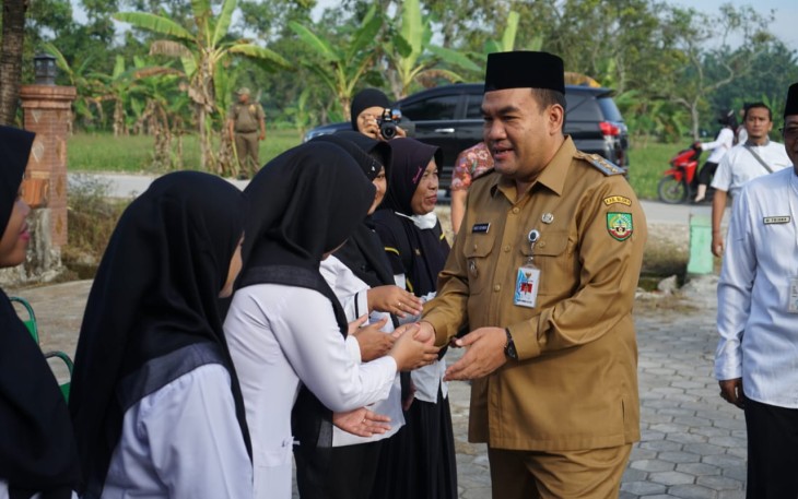 Bupati Blora Sampaikan Komitmennya Terus Bangun Infrastruktur di Kecamatan Jati 