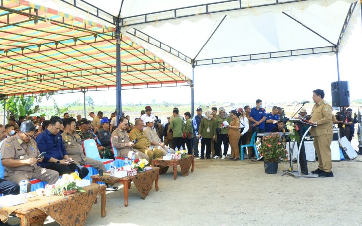 Peresmian Kawasan Pertanian Terpadu (KPT) Samosir, Selasa (28/02/2023).