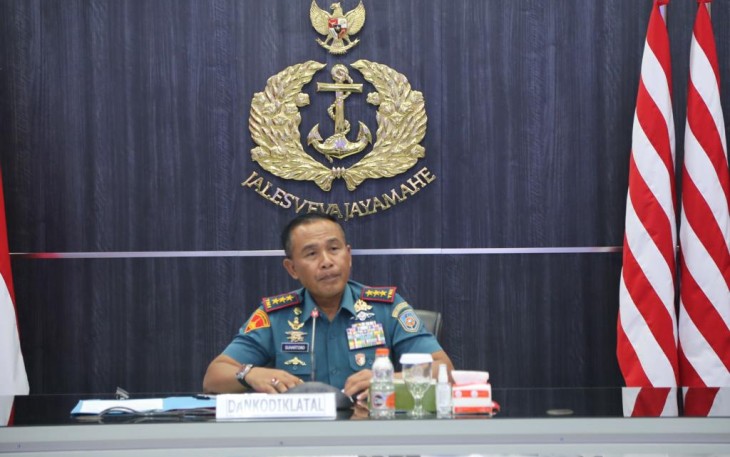 Dankodiklatal saat Buka Uji Naskah II Jukgar Evaluasi Intern TNI AL dan Jukgar Pengawasan Lainnya 