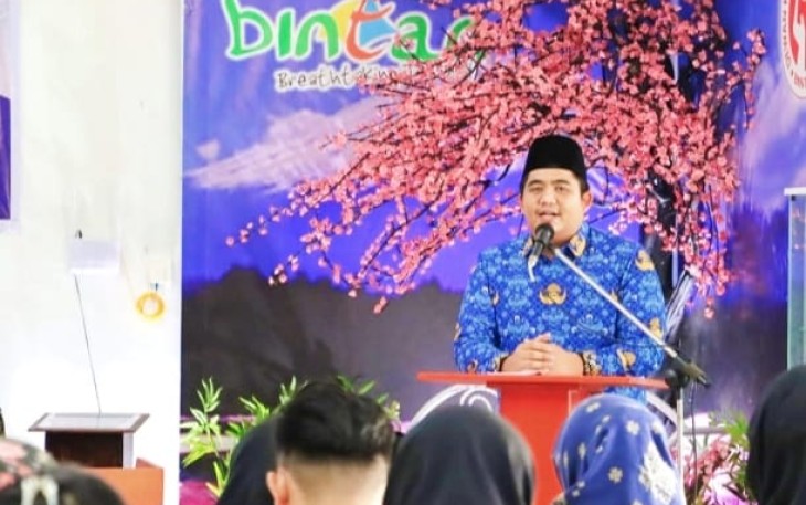 Bupati Bintan Roby Kurniawan SPWK saat memberikan sambutan