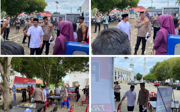 Polresta Bengkulu Pelayanan On The Spot di Masjid At Taqwa 