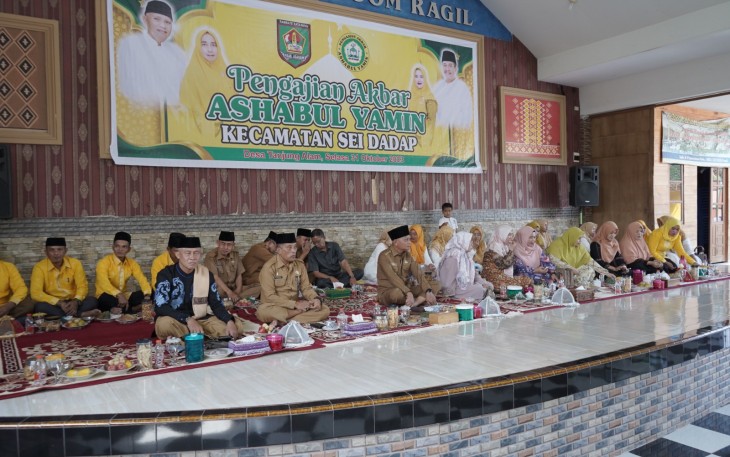 Bupati Asahan Ikuti Pengajian Akbar Ashabul Yamin Kecamatan Sei Dadap