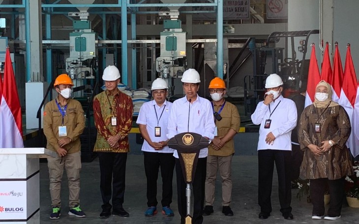 Presiden Jokowi saat Resmikan MRMP Masaran Sragen