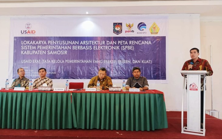 Pj Sekda Samosir Buka Lokakarya Penyusunan Arsitektur dan Peta Rencana SPBE