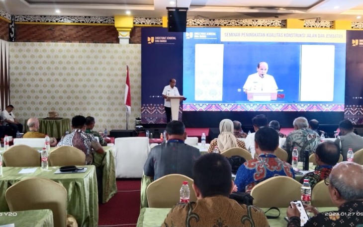 Wabup Samosir saat Hadiri Seminar Nasional Peningkatan Kualitas Konstruksi Jalan dan Jembatan
