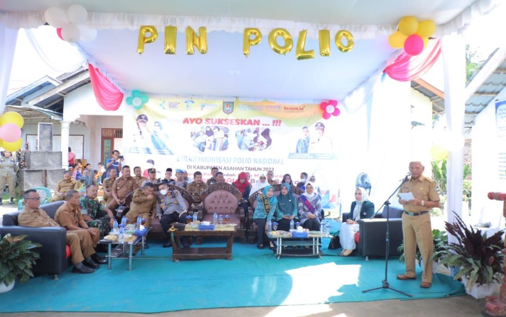 Pemerintah Kabupaten Asahan Harap Vaksinasi Polio di Kabupaten Asahan Capai 95 %