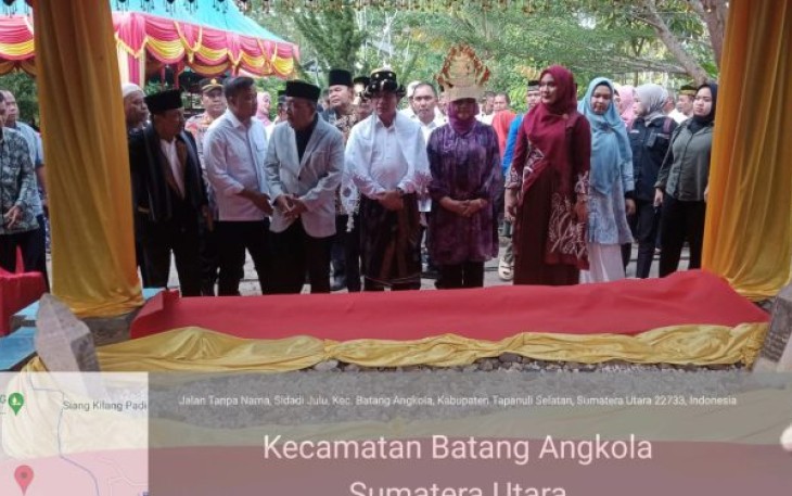 Kunjungan Gubernur Sumatera Utara (Gubsu), Edy Rahmayadi, ke Makam Tokoh Tabagsel, Daeng Malela Namora Pande Bosi Lubis, di Lobu Hatongga, Sigalangan, Kecamatan Batang Angkola, Kabupaten Tapanuli Selatan (Tapsel), berjalan aman dan lancar