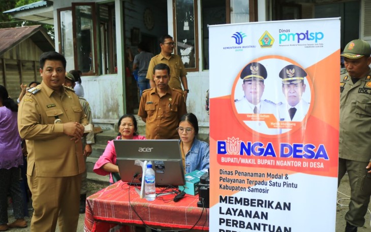 Bupati Samosir Ngantor di Desa Simbolon Purba