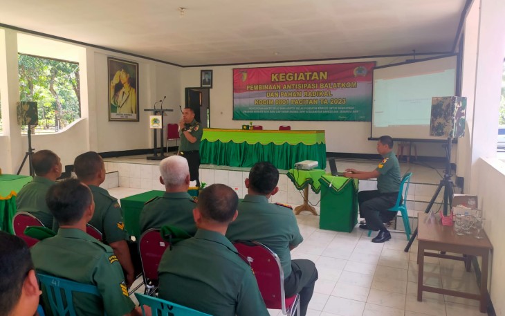 Kodim 0801/Pacitan Lakukan Pembinaan Kepada Personilnya