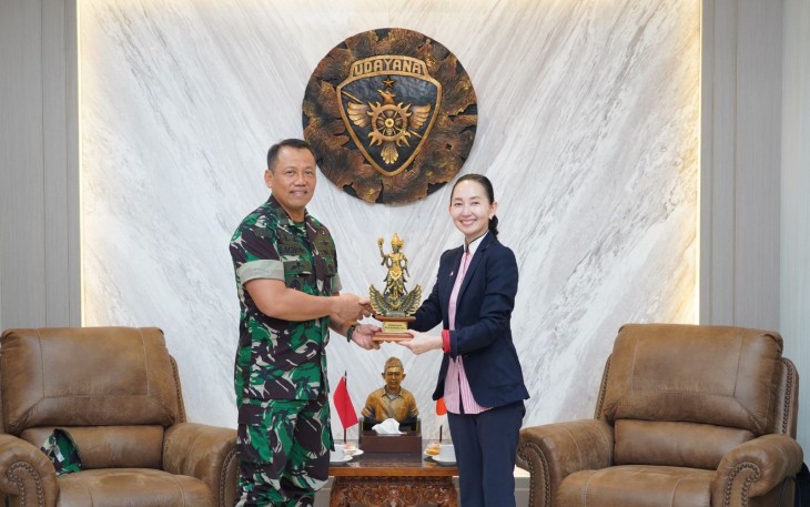 Kunjungan Kehormatan Humanitarian Assistance and Disaster Relief Jepang ke Kodam IX/Udayana