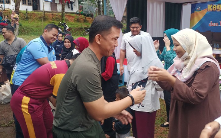 Dandim 0315/Tanjungpinang saat Hadiri Acara Germas Bersama PKK dan Lansia Sekecamatan Bintan Pesisir