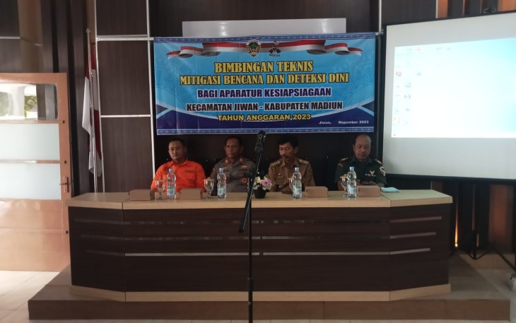 Danramil 04/Jiwan Kapten Chb Loso Hadiri Bimbingan Teknis Mitigasi Bencana