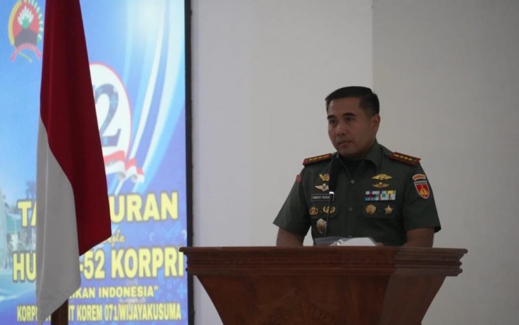 Danrem 071/Wijayakusuma Kolonel Czi Mohammad Andhy Kusuma, S.Sos., M.M., M.Han
